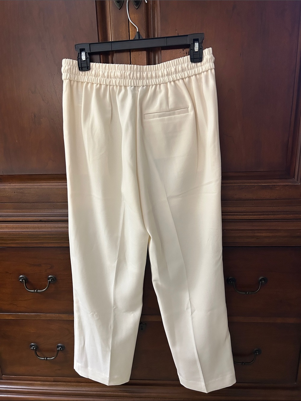 Talbots Cream Pull-On Drawstring Pants/NWT - Picture 3 of 6
